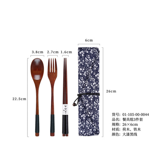 wooden cutlery set