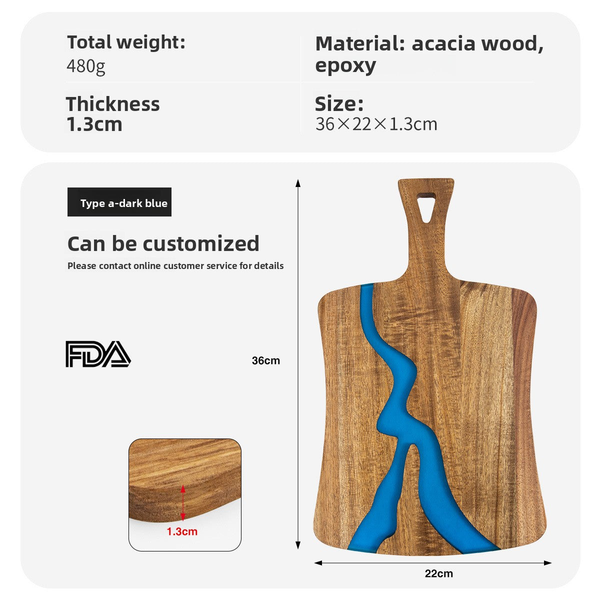 Wooden cutting board