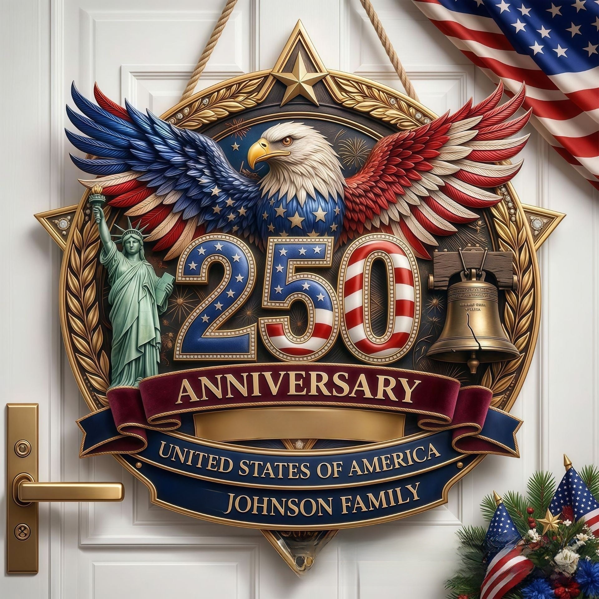 Wooden decorative sign
