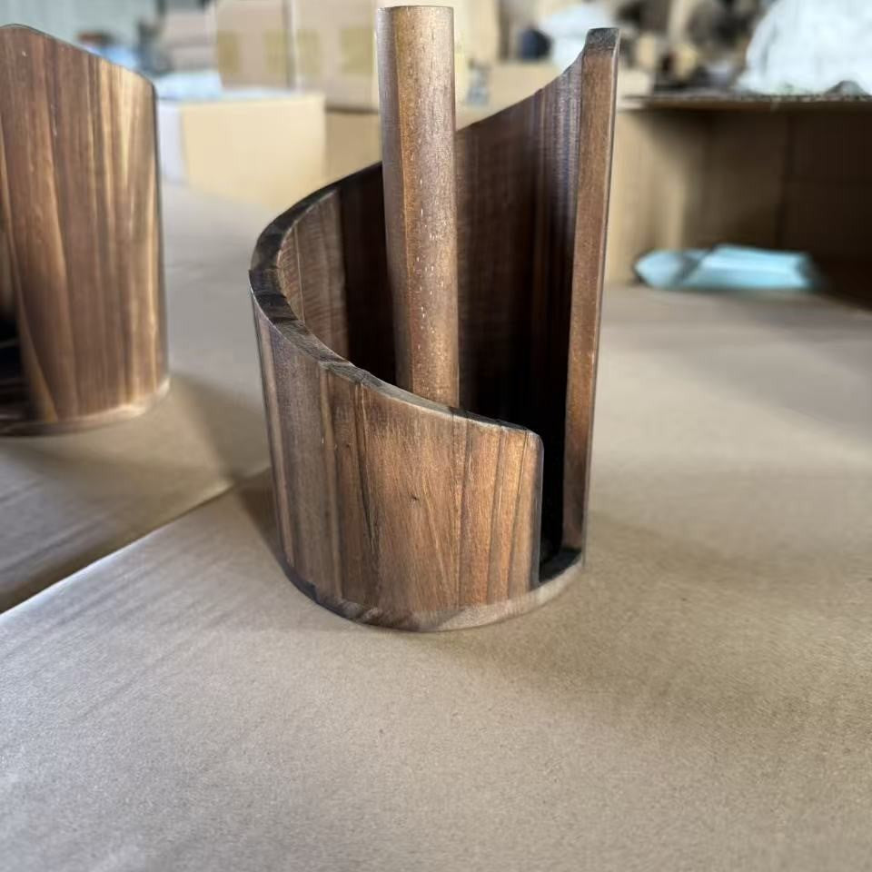 Wooden Desktop Paper Towel Holder