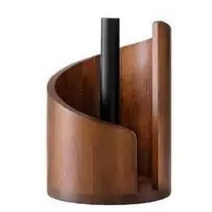 Wooden Desktop Paper Towel Holder
