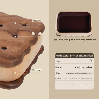 Wooden Desktop Storage Box with Lid