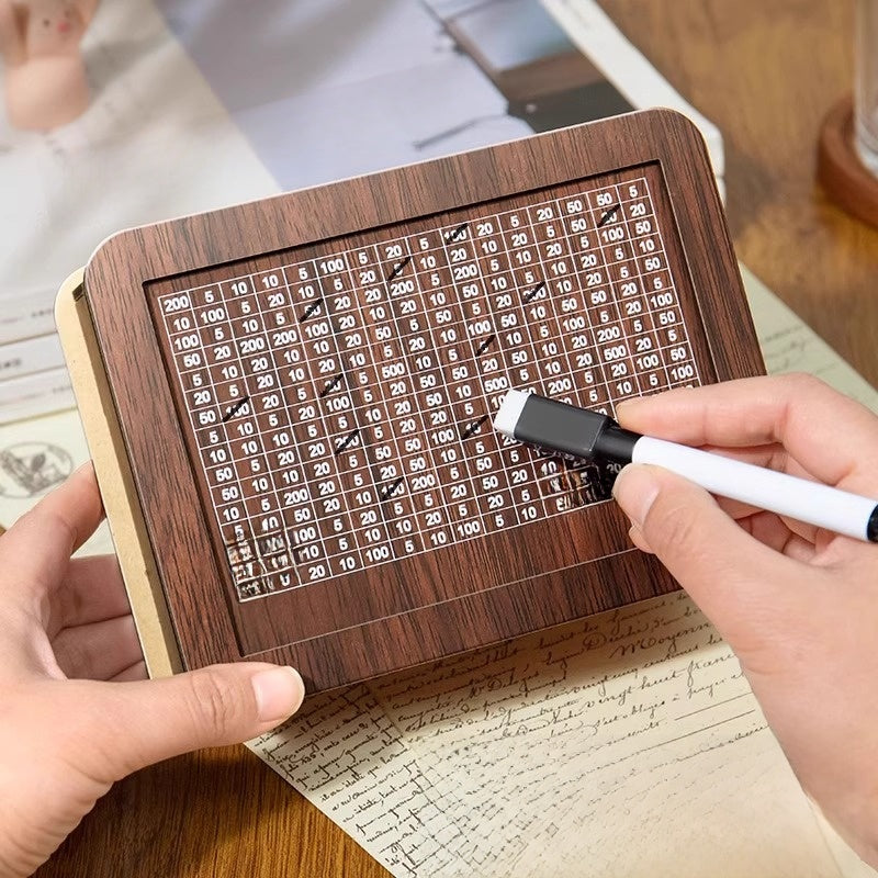 Wooden digital piggy bank