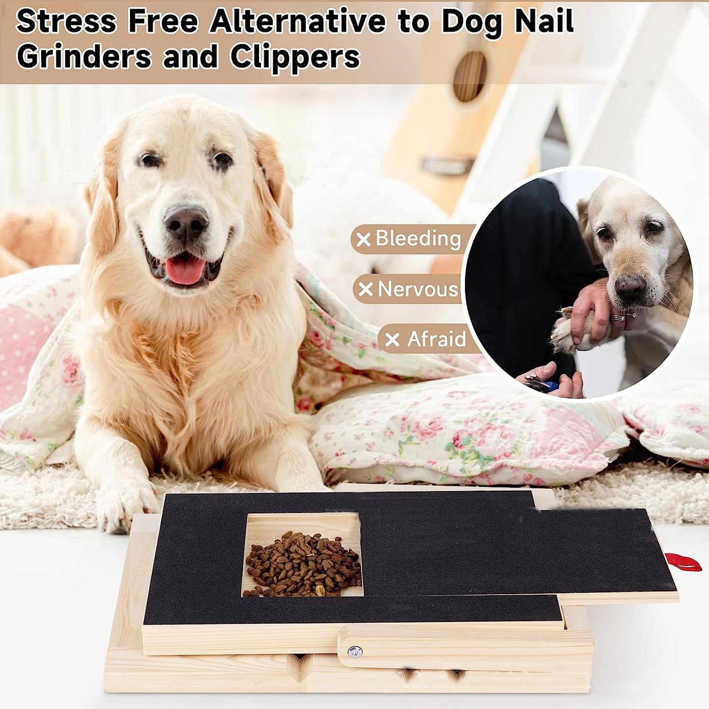 Wooden Dog Scratching Board