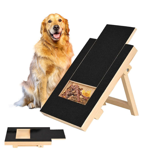 Wooden dog scratching board