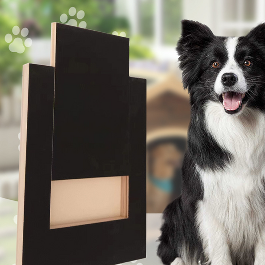 Wooden Dog Scratching Board with Food Storage Box