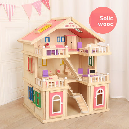 wooden dollhouse