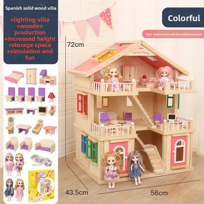 wooden dollhouse