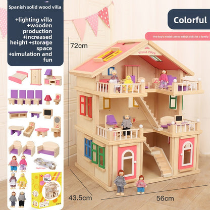 wooden dollhouse