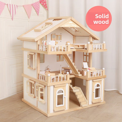 wooden dollhouse