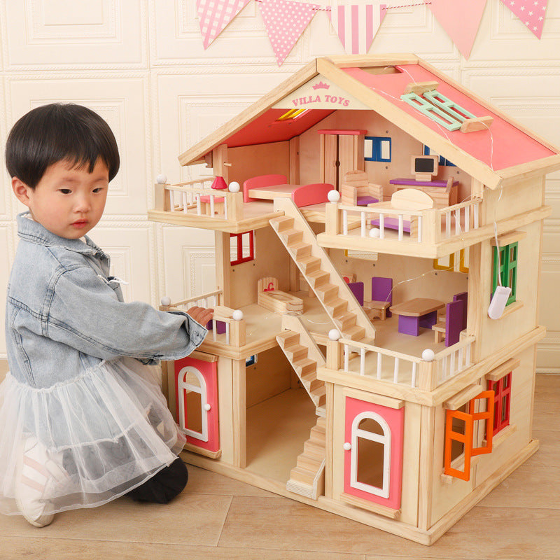 wooden dollhouse