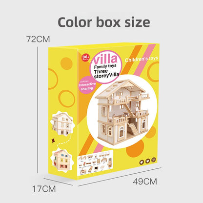 wooden dollhouse