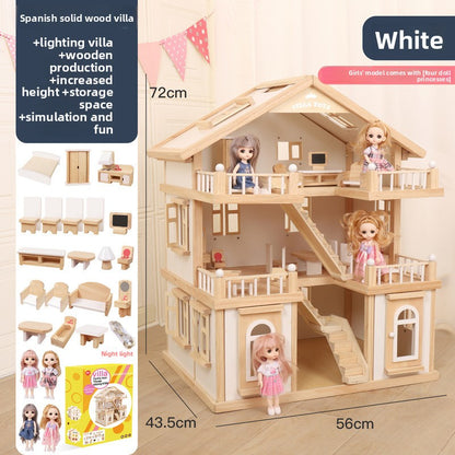 wooden dollhouse