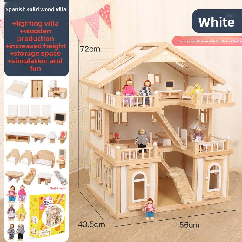 wooden dollhouse