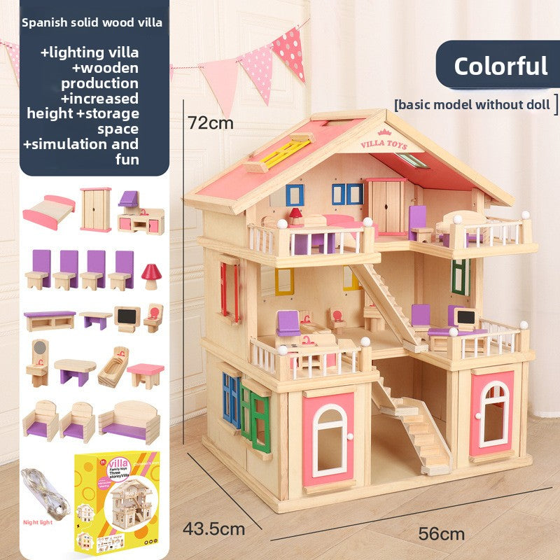 wooden dollhouse