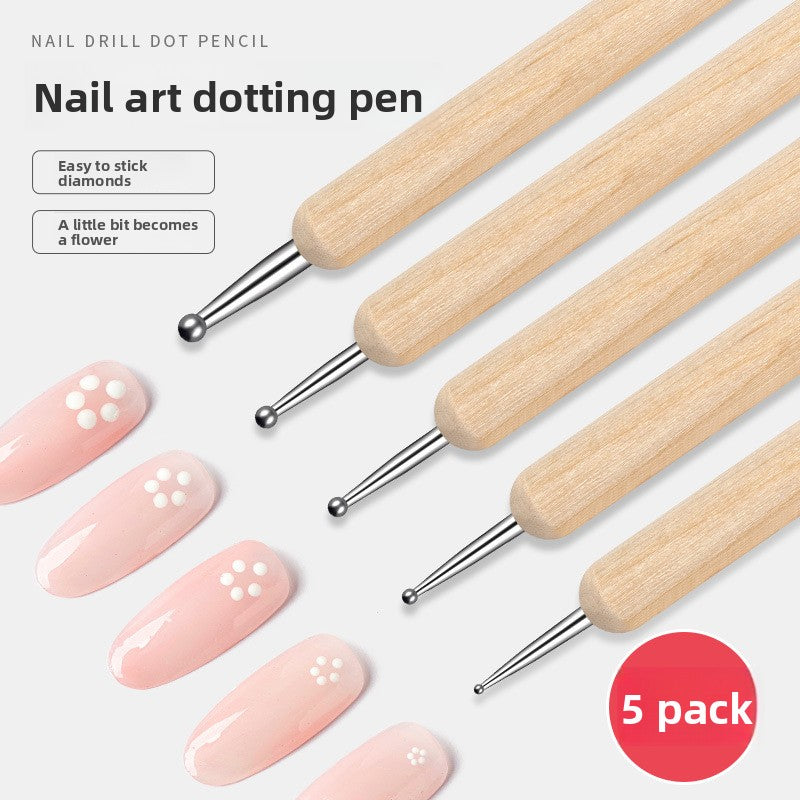Wooden Dotting Pens for Nail Art