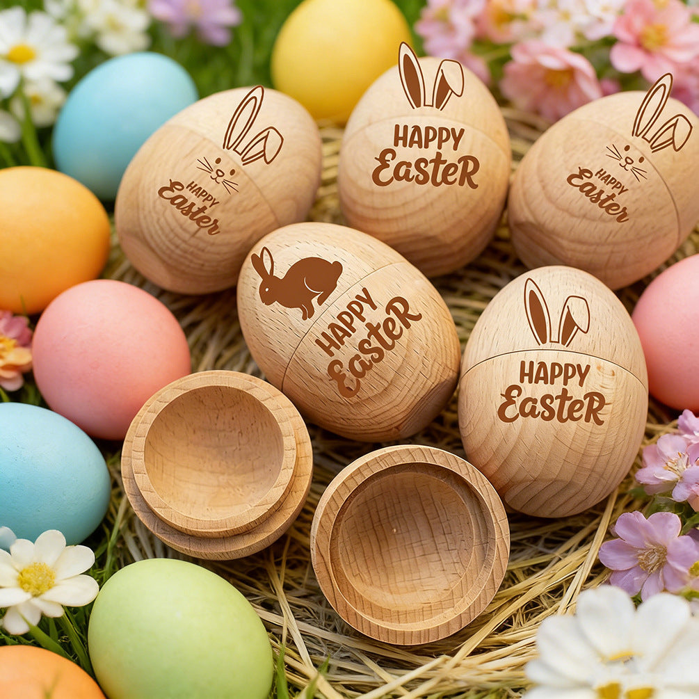 Wooden Easter Egg