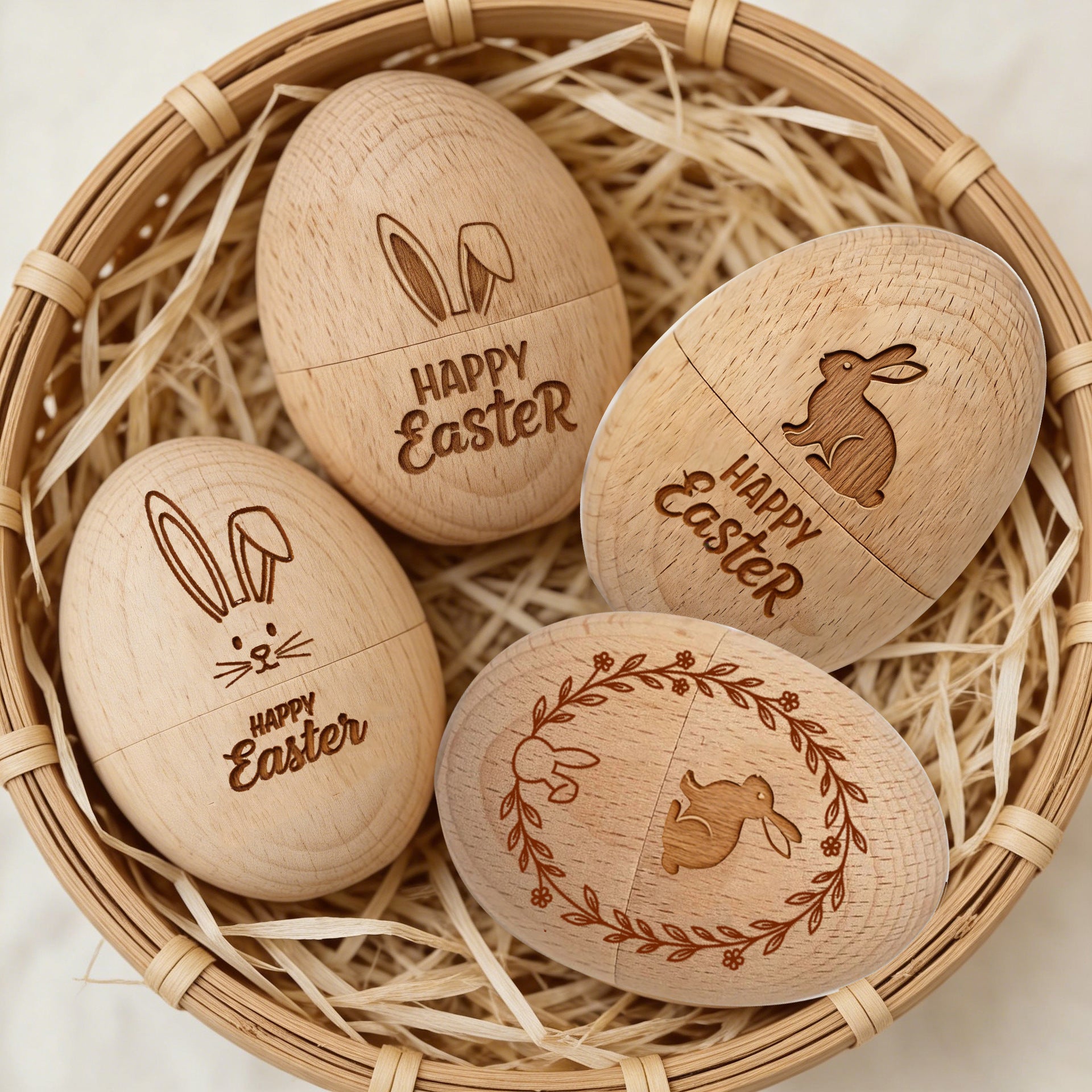 Wooden Easter Egg