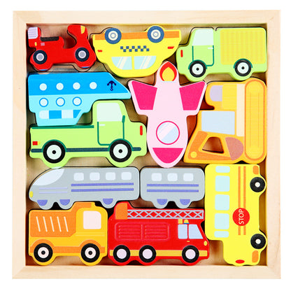 Wooden Educational Puzzle Blocks