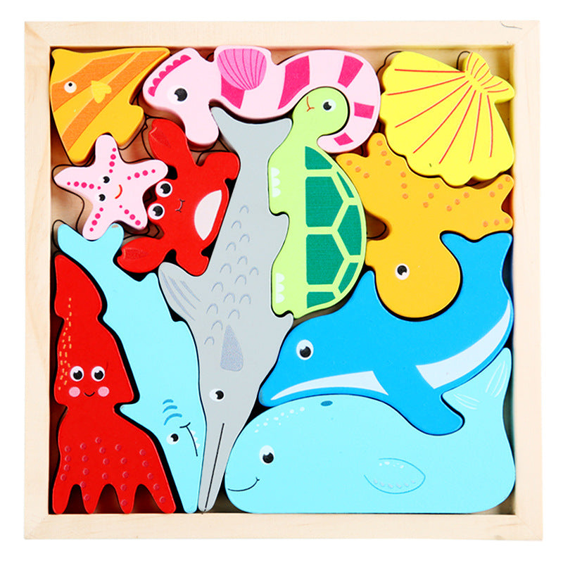 Wooden Educational Puzzle Blocks