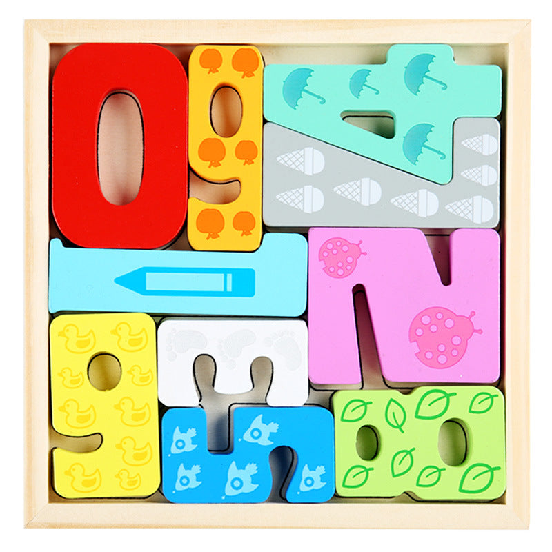 Wooden Educational Puzzle Blocks