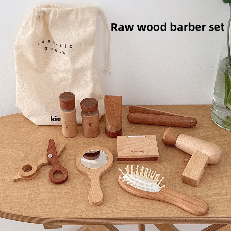 Wooden family playset toys