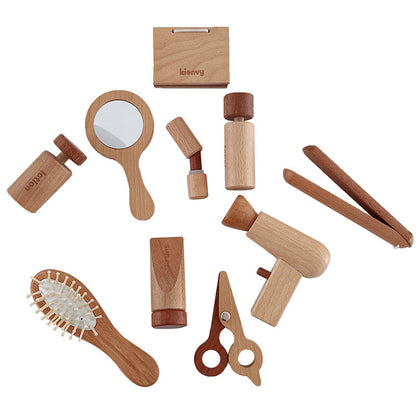 Wooden family playset toys