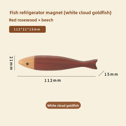 Wooden Fish Fridge Magnet