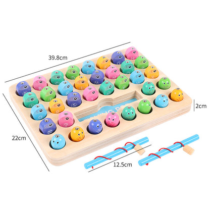 wooden fishing toy