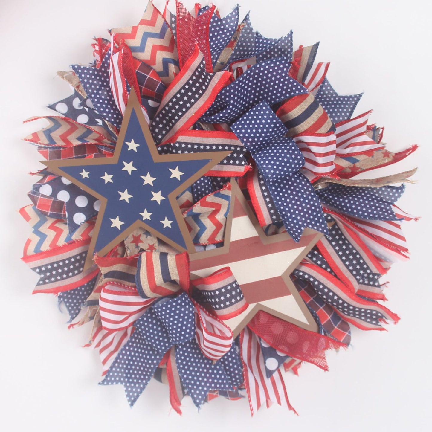 Wooden Flag Wreath