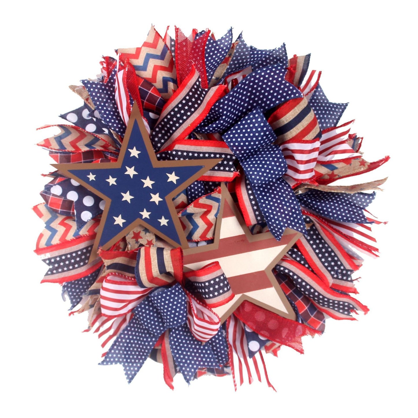 Wooden Flag Wreath