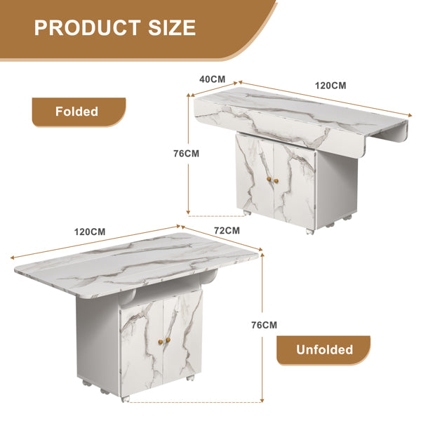 Wooden folding dining table