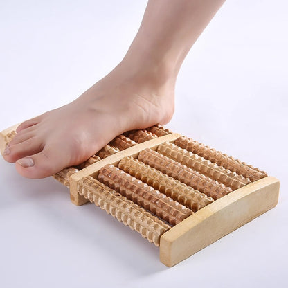 Wooden Foot Massager Roller for Relaxation