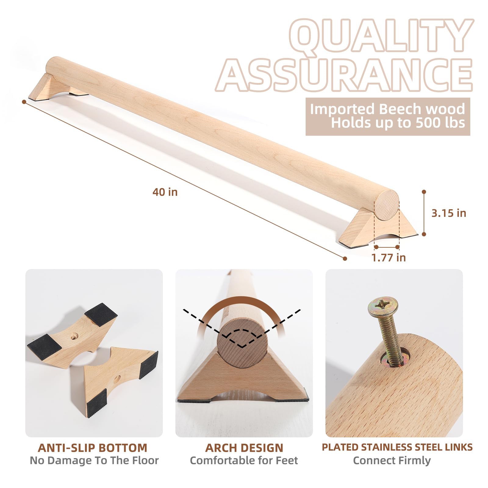 Wooden Foot Stretcher Balance Trainer