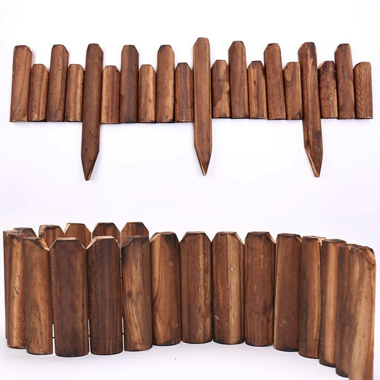 Wooden Garden Fence Border