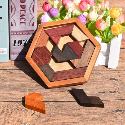 Wooden geometric puzzle