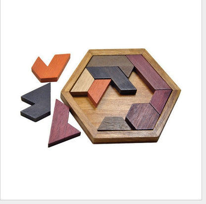 Wooden geometric puzzle