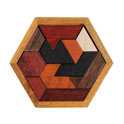 Wooden geometric puzzle