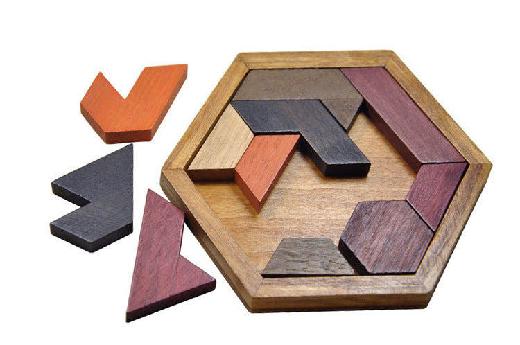 Wooden geometric puzzle