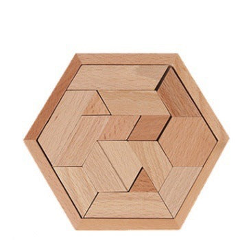 Wooden geometric puzzle