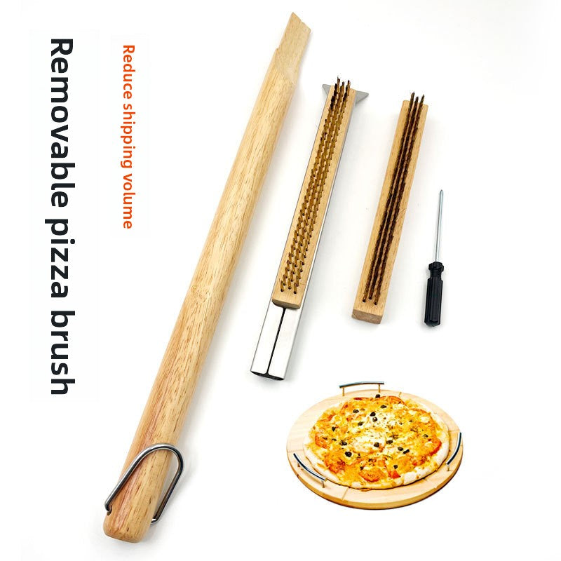 Wooden Handle Detachable Pizza Baking Brush