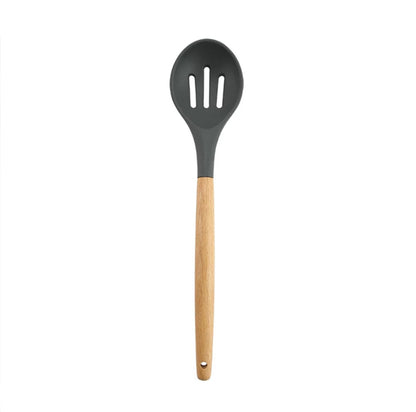 Wooden handle silicone kitchenware