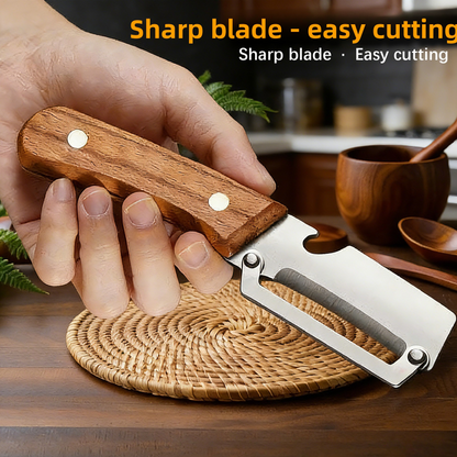 Wooden Handle Stainless Steel Kitchen Peeler