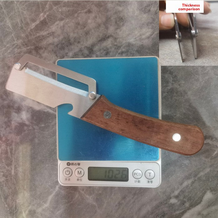 Wooden Handle Stainless Steel Kitchen Peeler