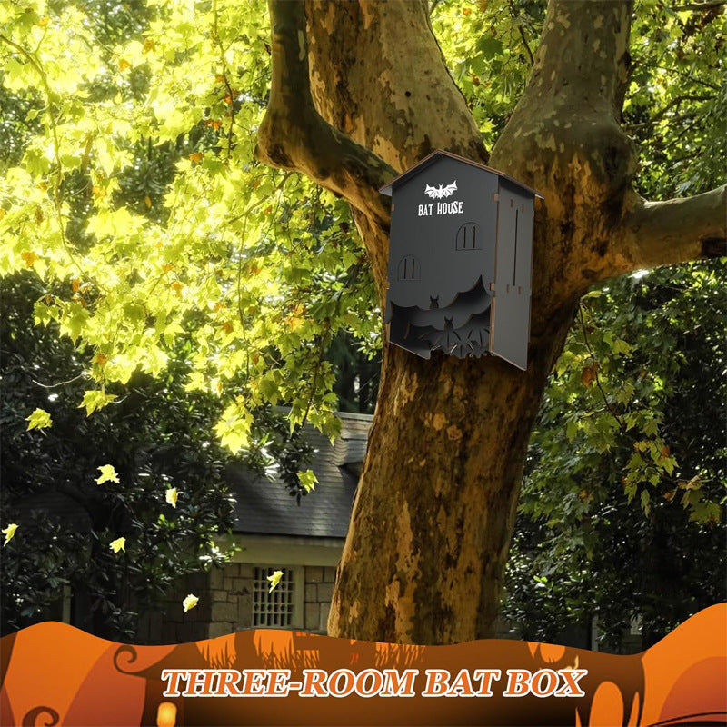 Wooden Hanging Bat House