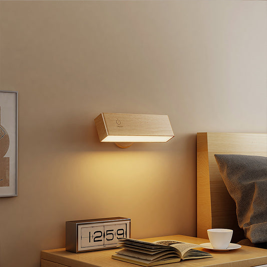 Wooden headboard ambient light