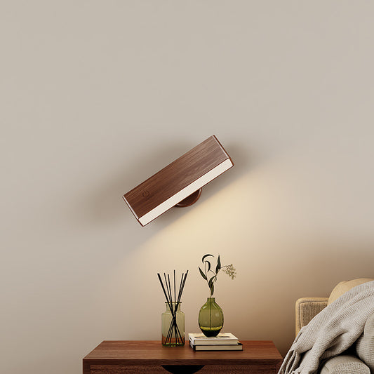 Wooden headboard ambient light