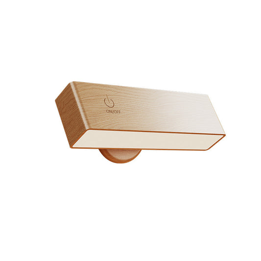 Wooden headboard ambient light