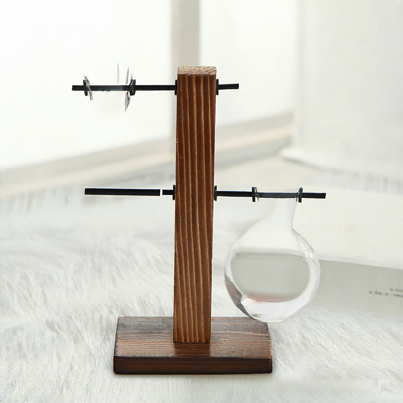 Wooden Hydroponic Plant Display Stand