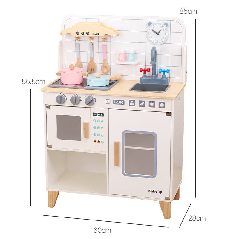 Wooden imitation refrigerator kitchen toy